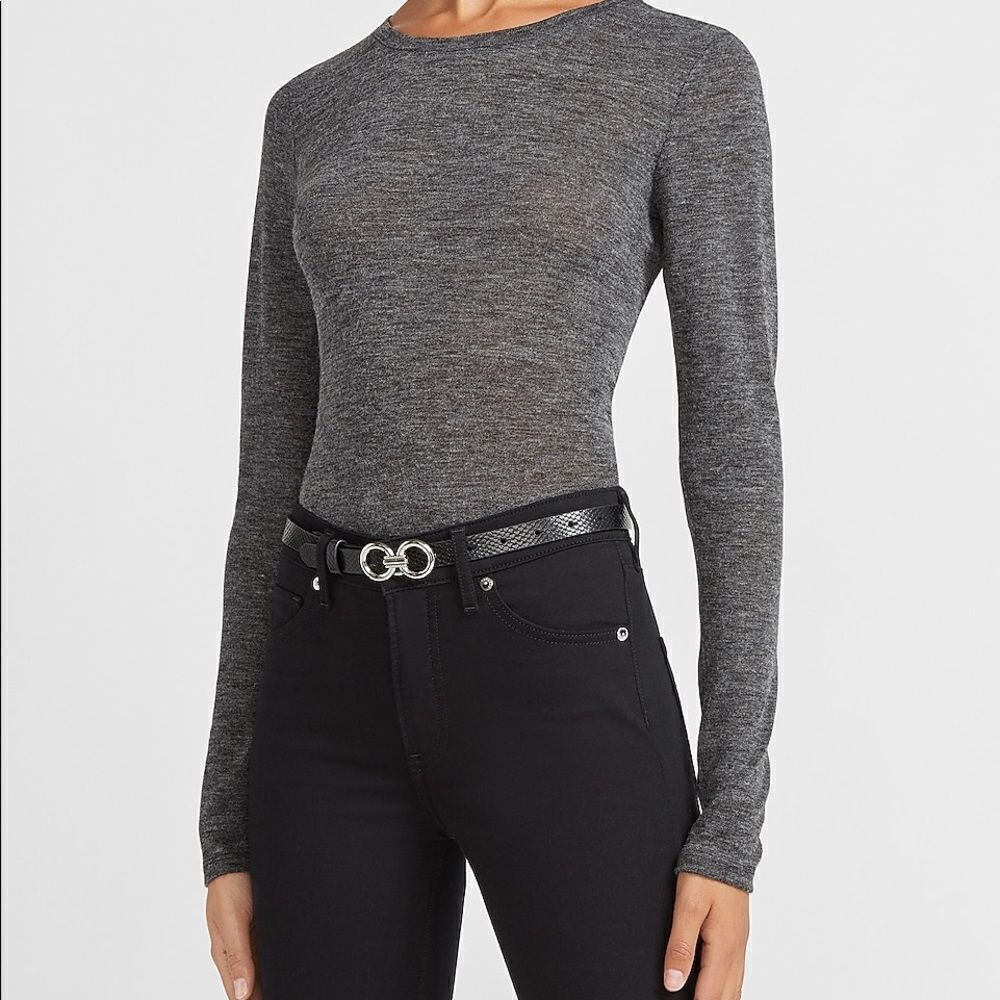 ✨ Heathered Long Sleeve Crew Neck Tee✨